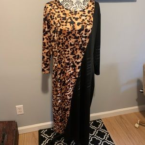 Gorgeous handmade cheetah and black dress!